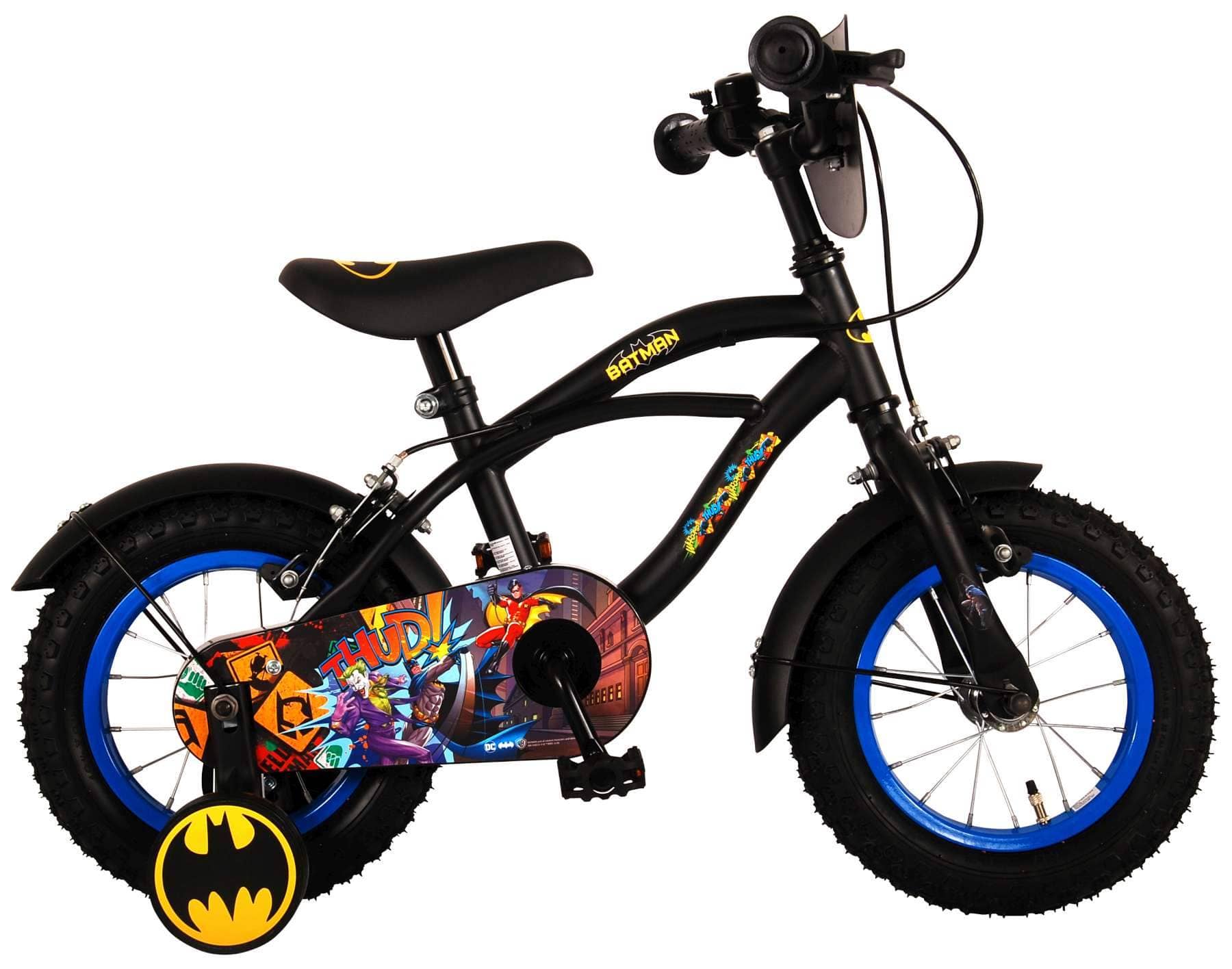 Volare Batman 12 Inch Jongens Kinderfiets Zwart