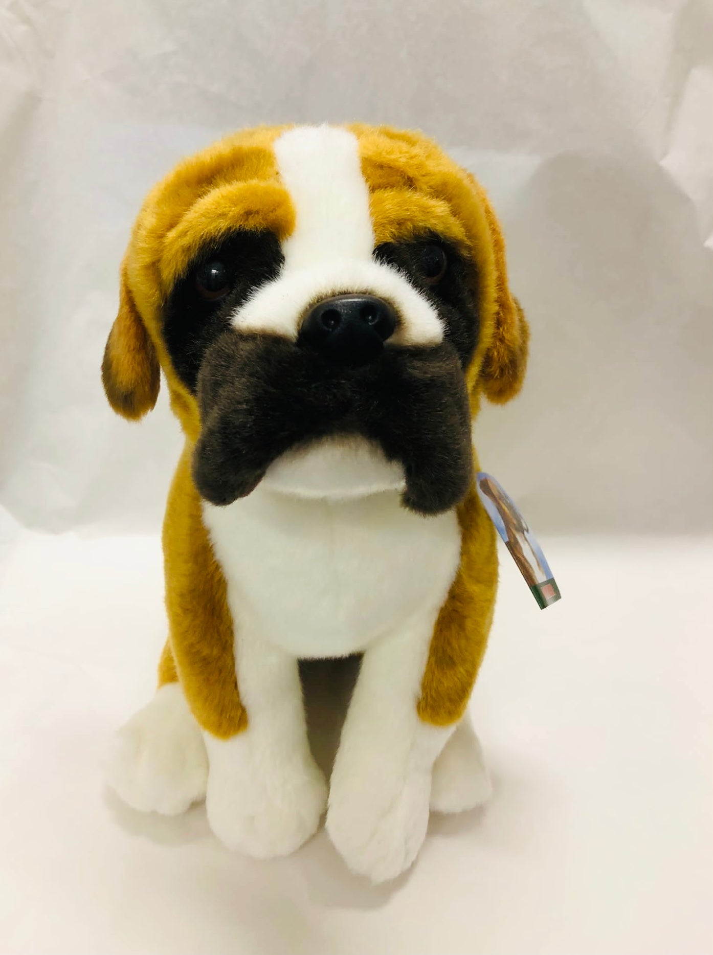 white boxer stuffed animal