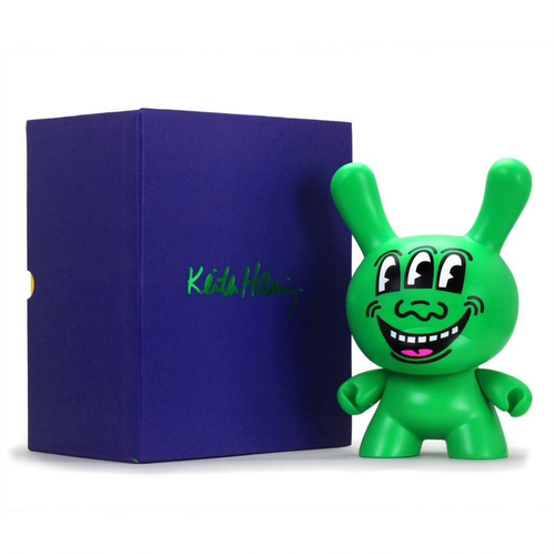 THREE EYED SMILING FACE STATUE WHITE - KEITH HARING / MEDICOM TOY