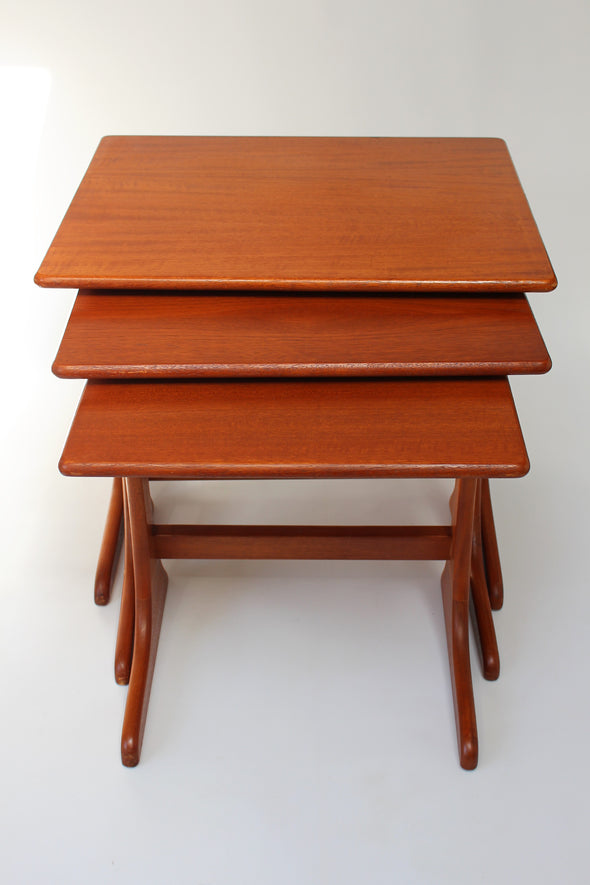Vintage G Plan Teak Nesting Coffee Tables Mid Century Modern - Lavish 