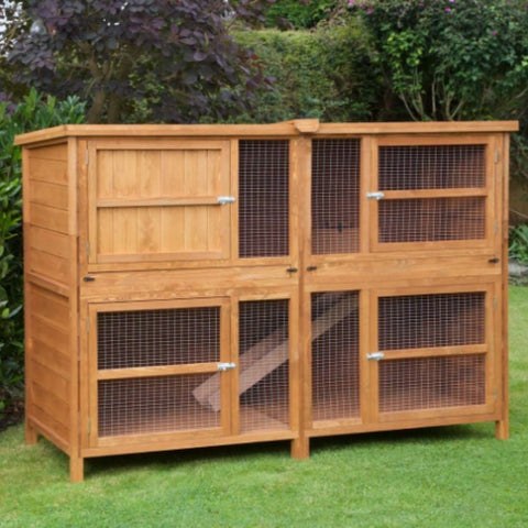 Best outdoor wooden cage for guinea pigs 6ft Chartwell Double Luxury Guinea Pig Rabbit Hutch is also a great choice for guinea pig cages for 2 pigs.