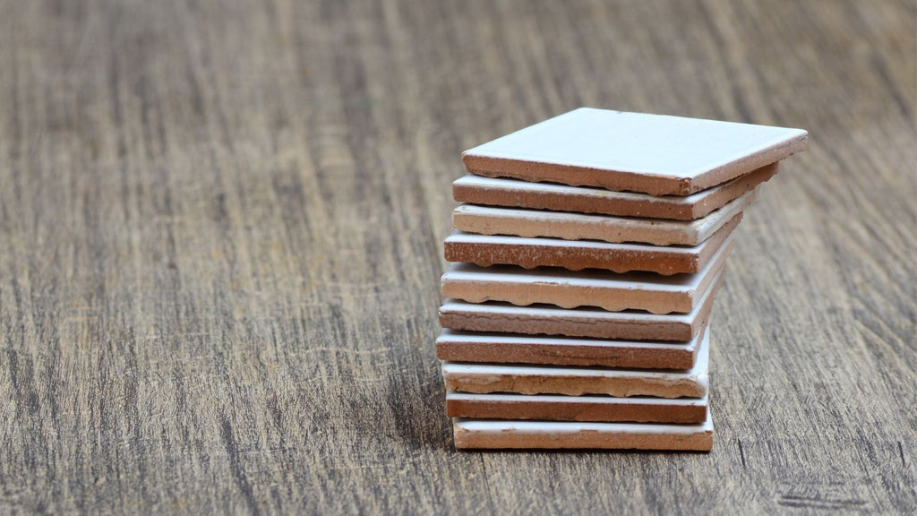 stack of ceramic tiles to be placed in freezer to cool guinea pigs down in heat