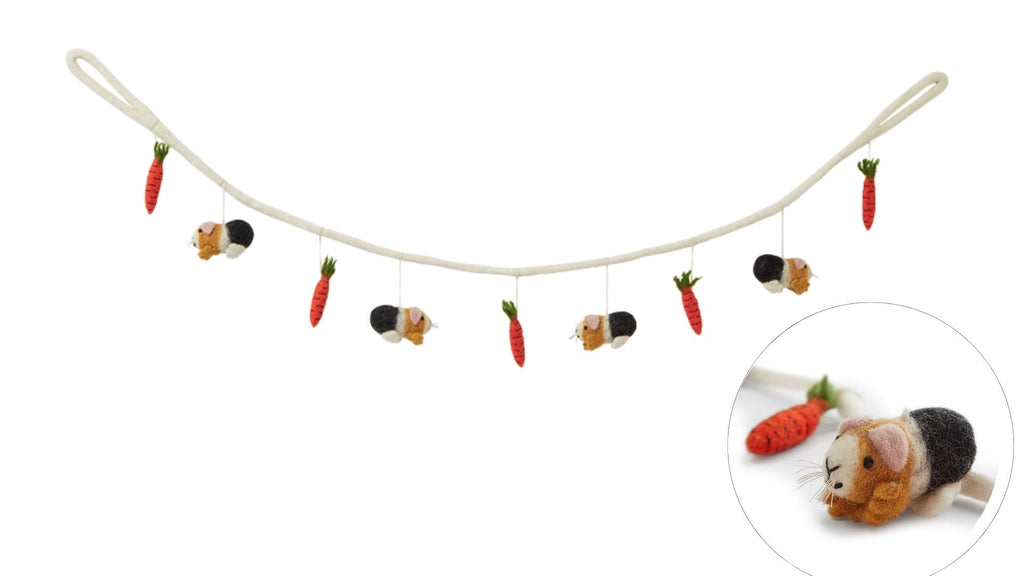 guinea pig garland home decor christmas gift handmade bunting for C&C cage