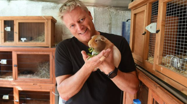 Ian cutmore from guinea pig hotel in Barford, Norwich, Norfolk featured in guinea pig documentary diaries