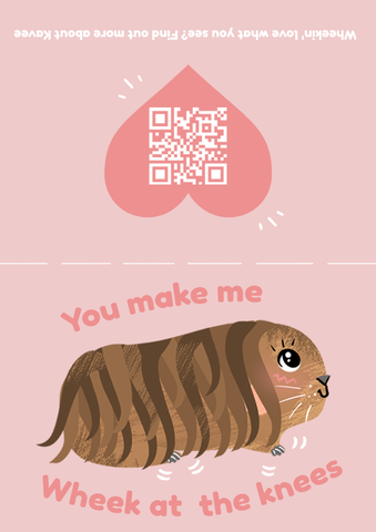 guinea pig valentine's day downloadable card