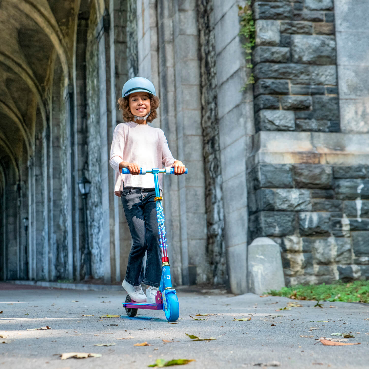 disney's frozen 2 jetson kids folding electric scooter