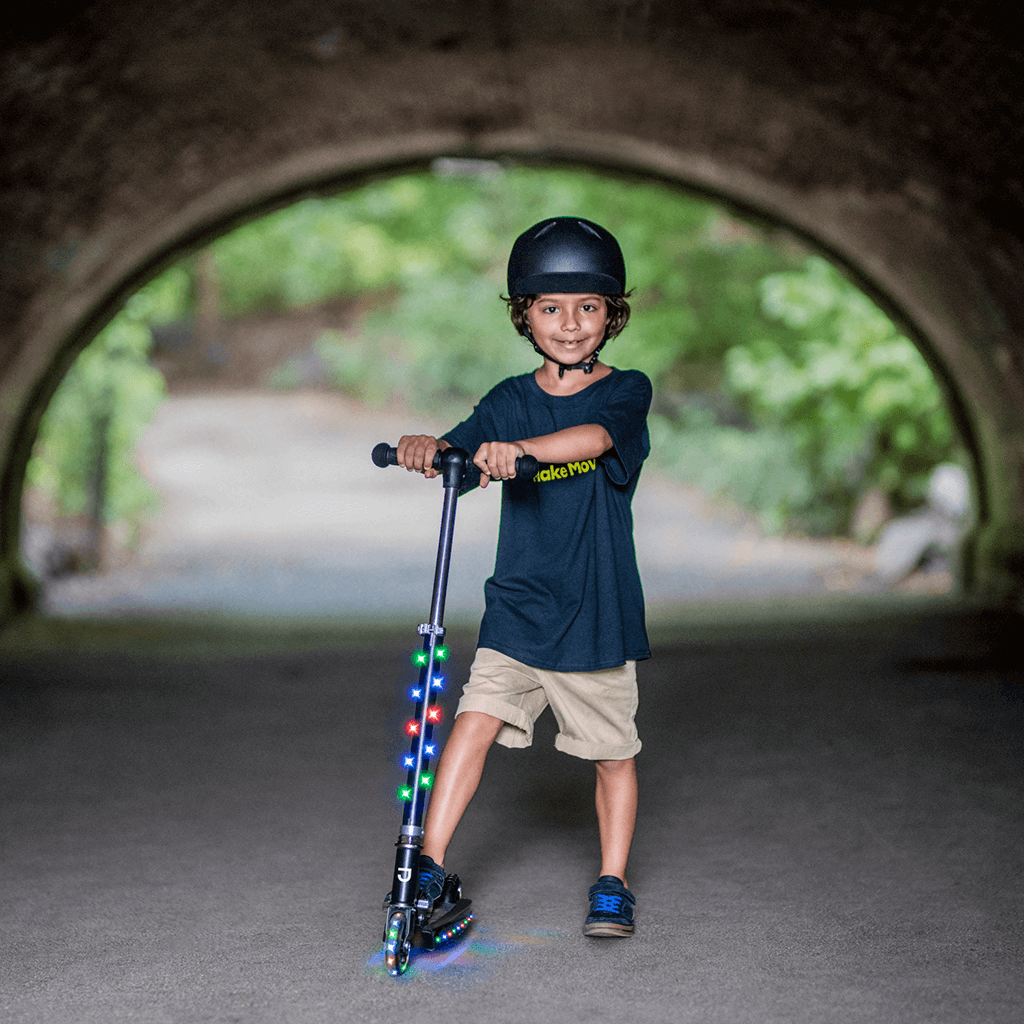 jupiter light up folding kick scooter