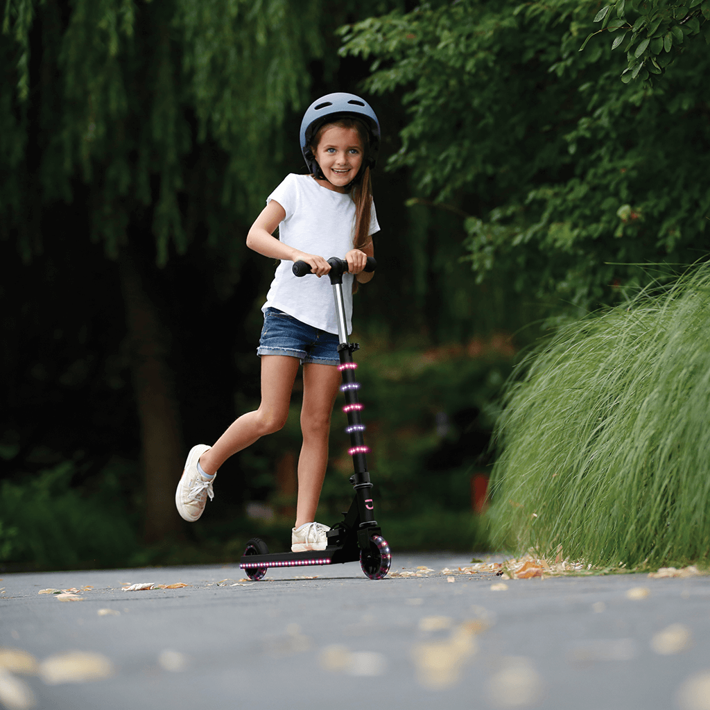 pink scooter with light up wheels