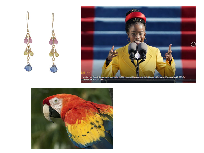 Amanda Gorman inspired earrings