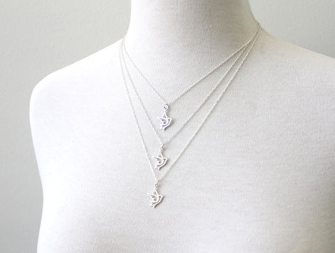 Dove Charm necklace by Peggy Li