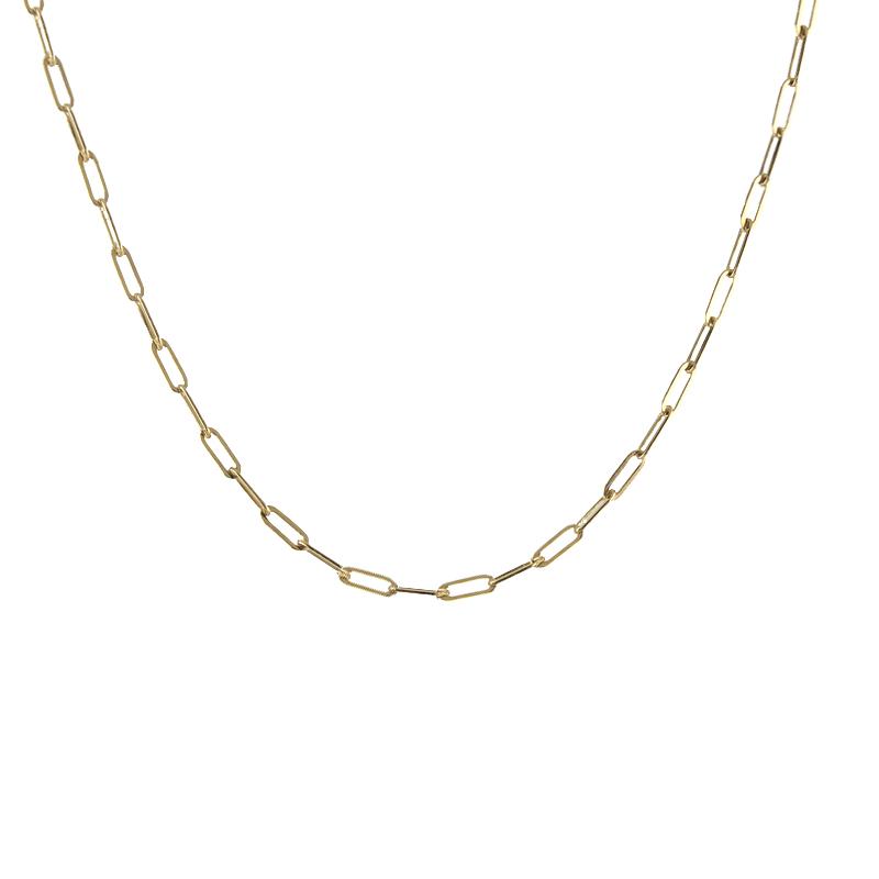 Rectangle Chain Necklace – Peggy Li 