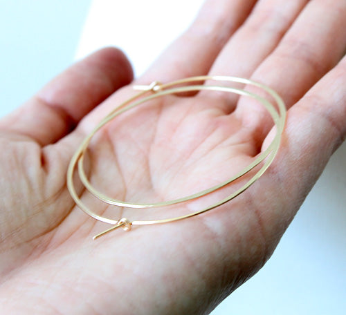 Delicate Hoop Earrings – Peggy Li Creations