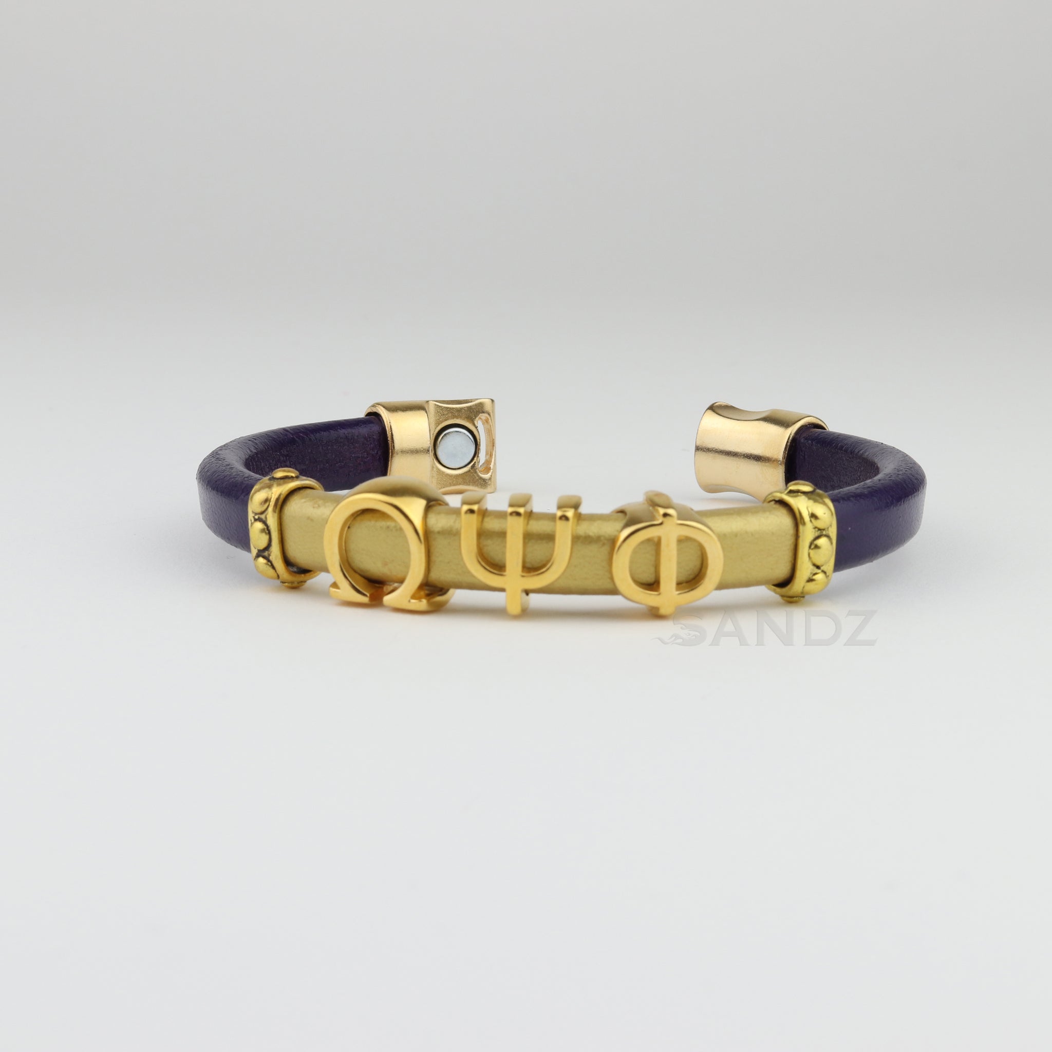 Omega Psi Phi leather bracelet \
