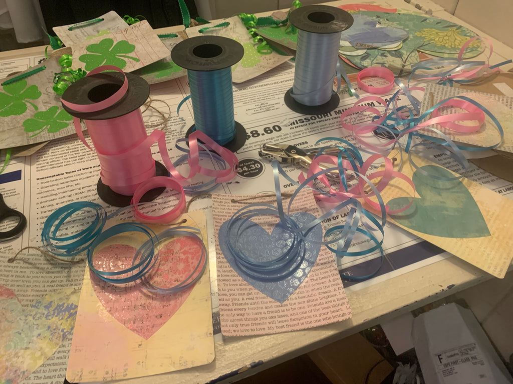 Heart garland assembly - Smockingbird's