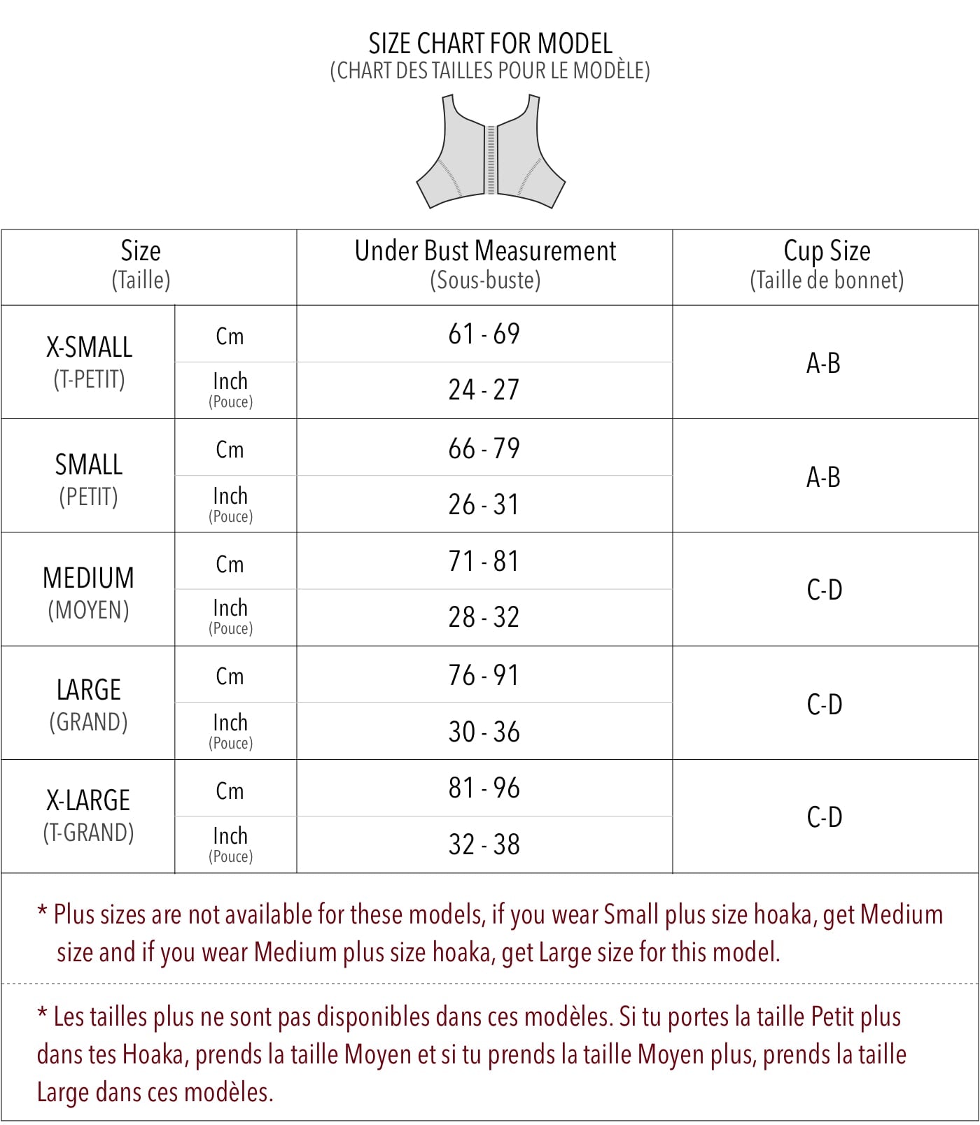 Junior Swimsuit Size Chart