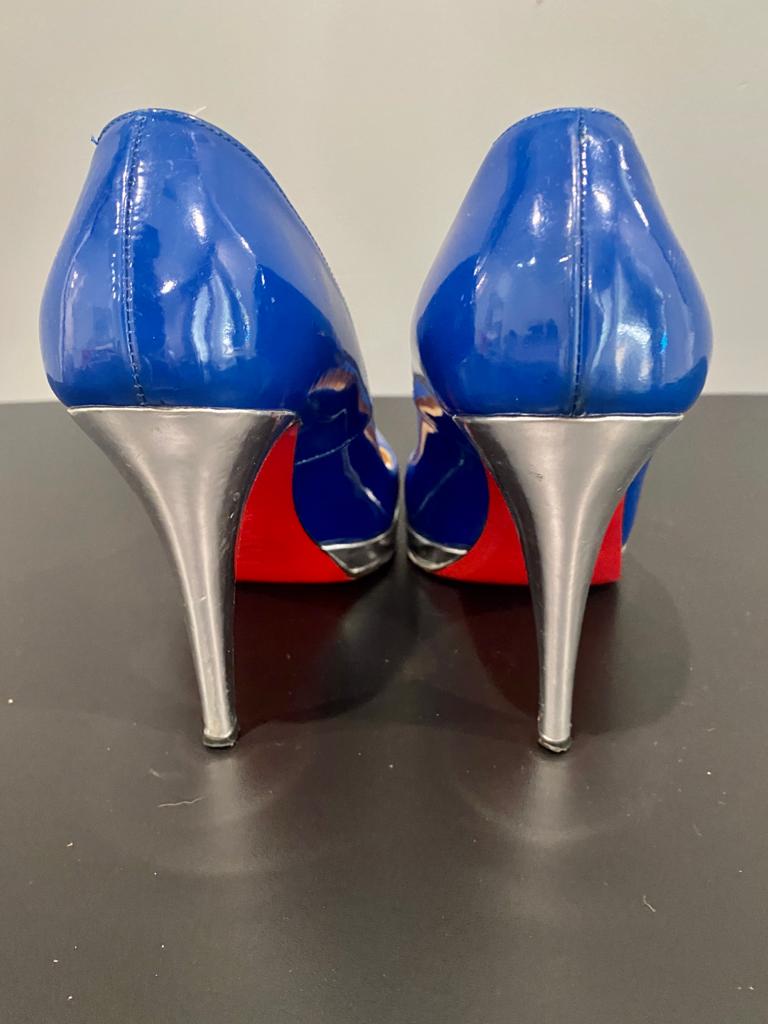all blue red bottoms