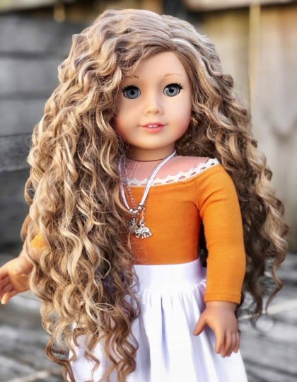 american girl dolls with long hair