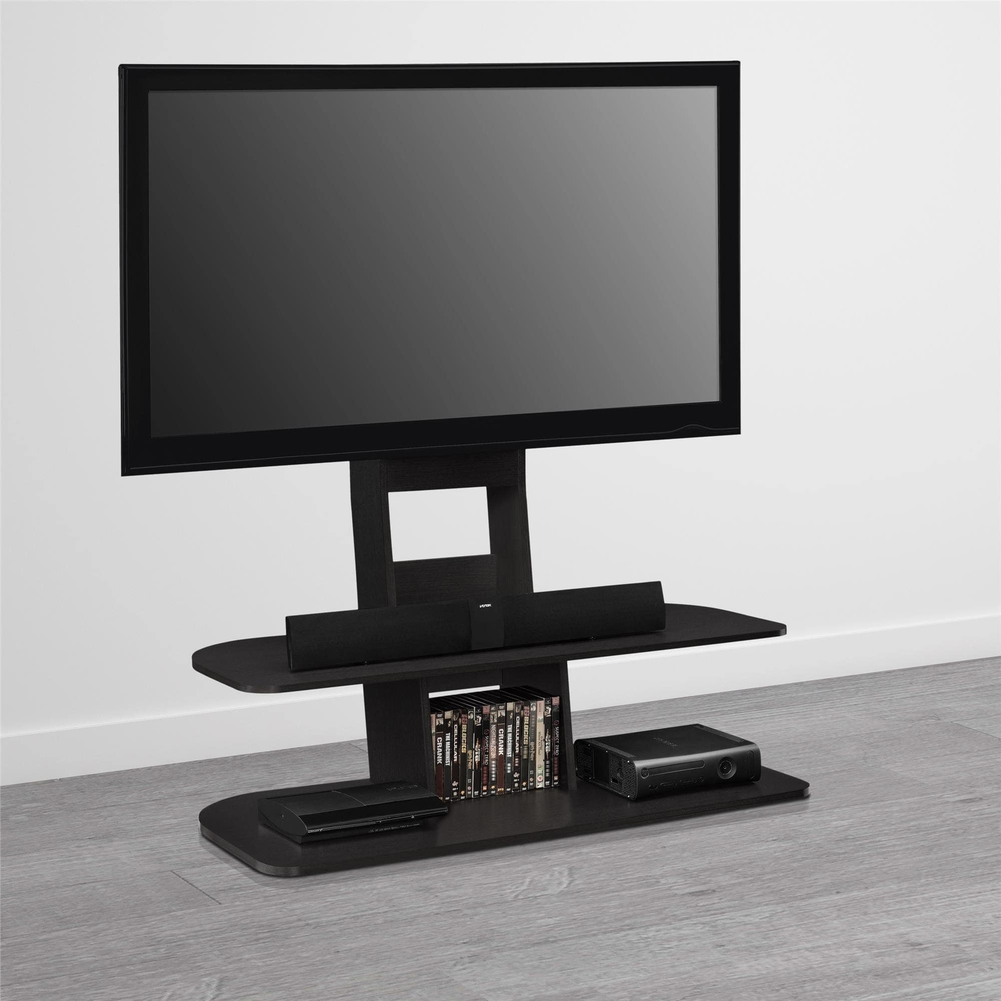 Black 65 inch TV Stand with Mount | Handy