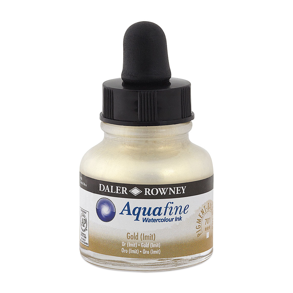 Daler-Rowney Aquafine Watercolour Ink 29.5ml Silver (Imitation)