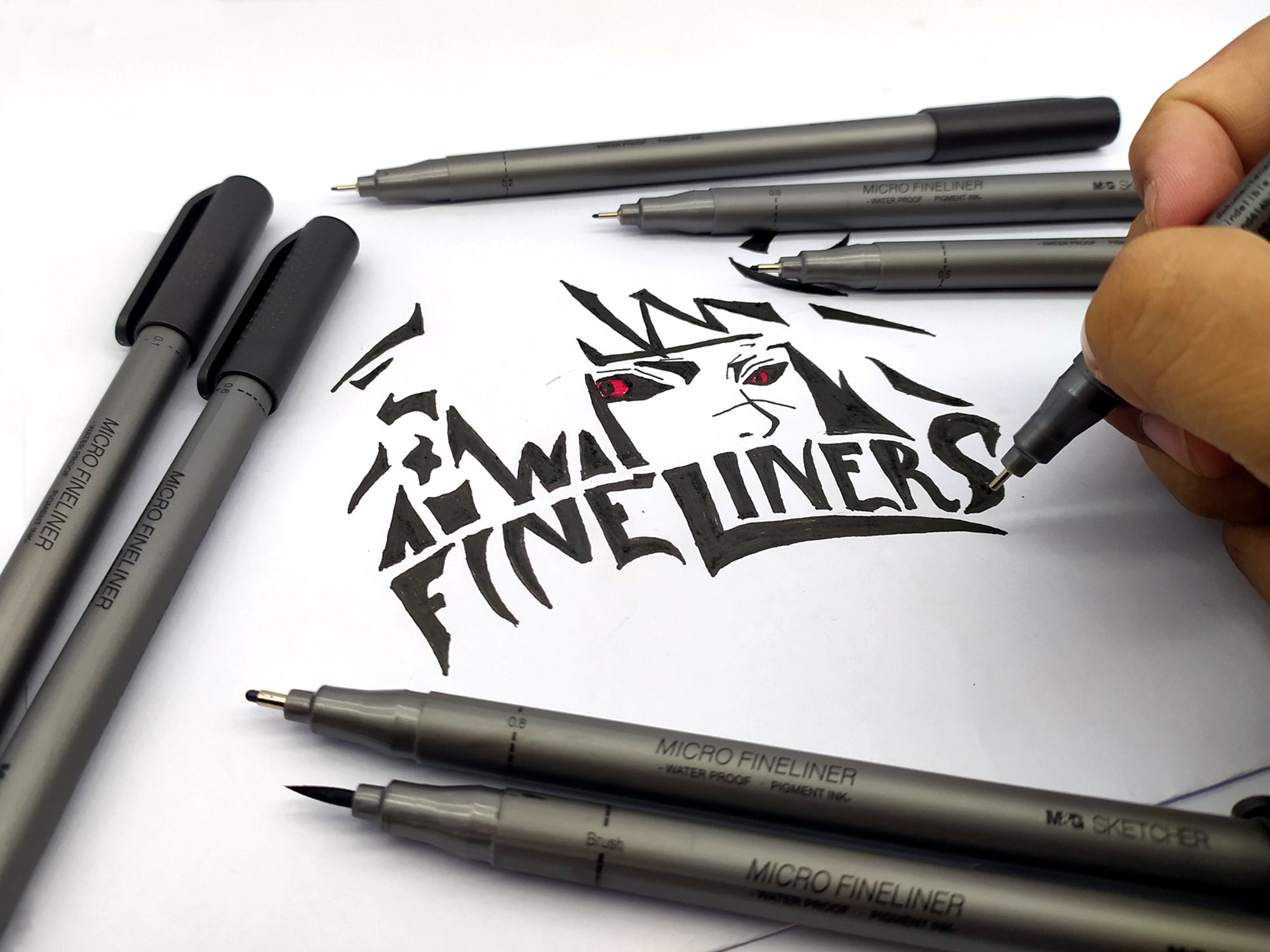 Fineliner Review - Optimus Felt Tip Pens 