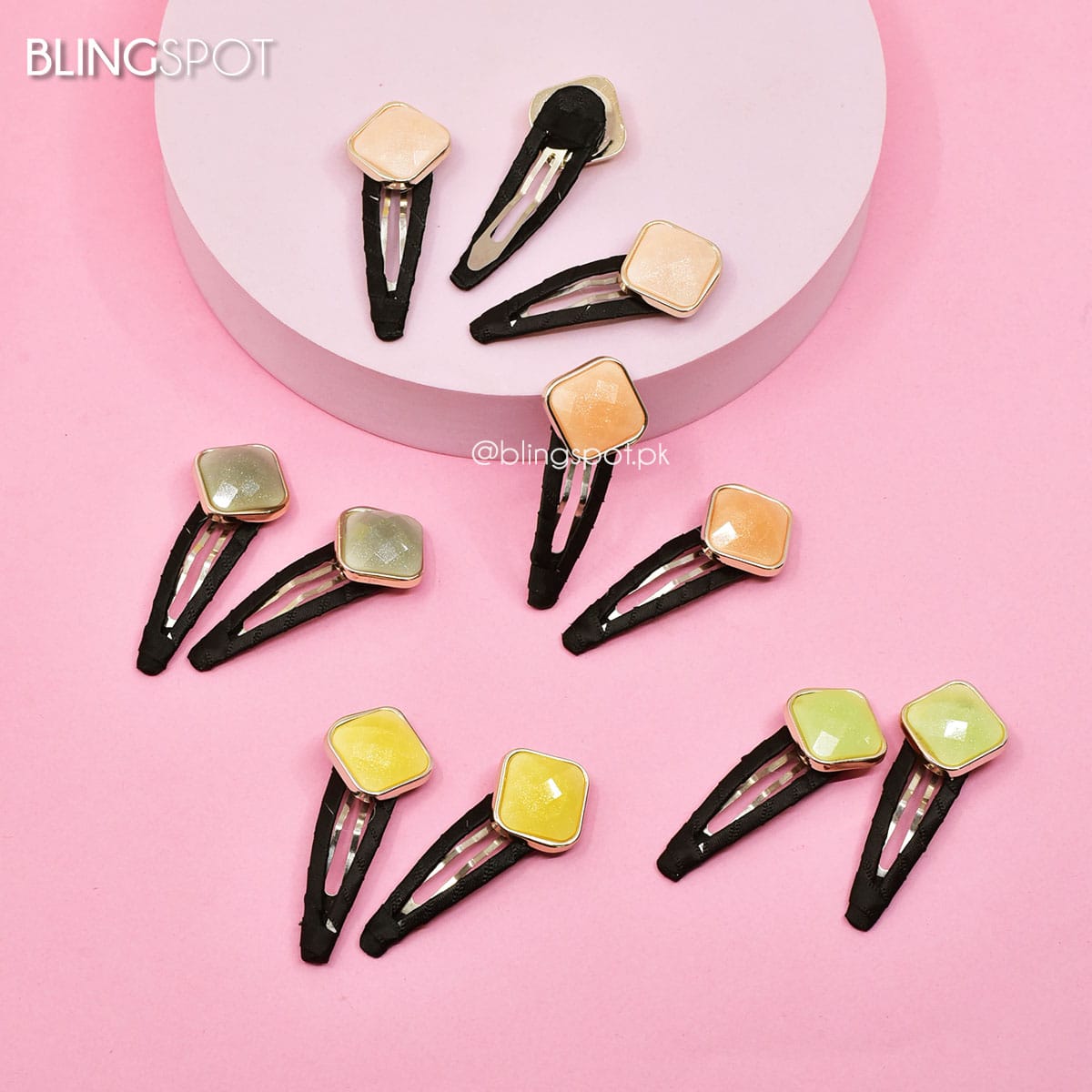 Shiny Rectangle - Hair Clip - The Blingspot Studio