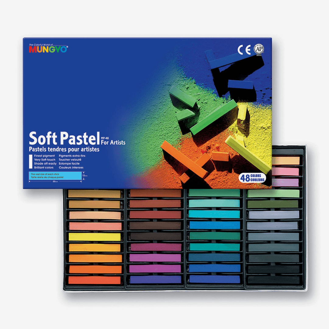 Mungyo Soft Pastels Assorted Color Pack Of 48 - The Blingspot Studio