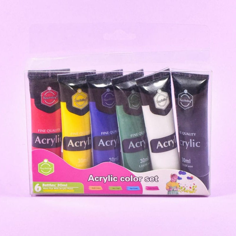 Keep Smiling 24Pcs Acrylic Painting Colors Acrylic Paint Set Of 24 Pie –  Karachi Stationers