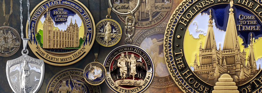 LDS Medallions, coins and emblems