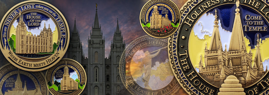 LDS Temples Medallions and Challenge Coins