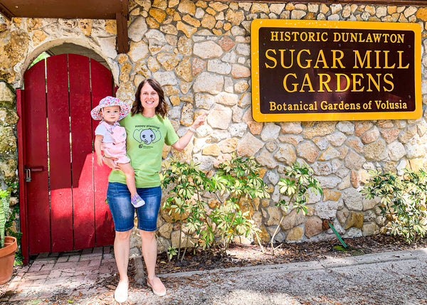 Historic Dunlawton Sugar Mill Gardens Botanical Gardens of Volusia County entry gate