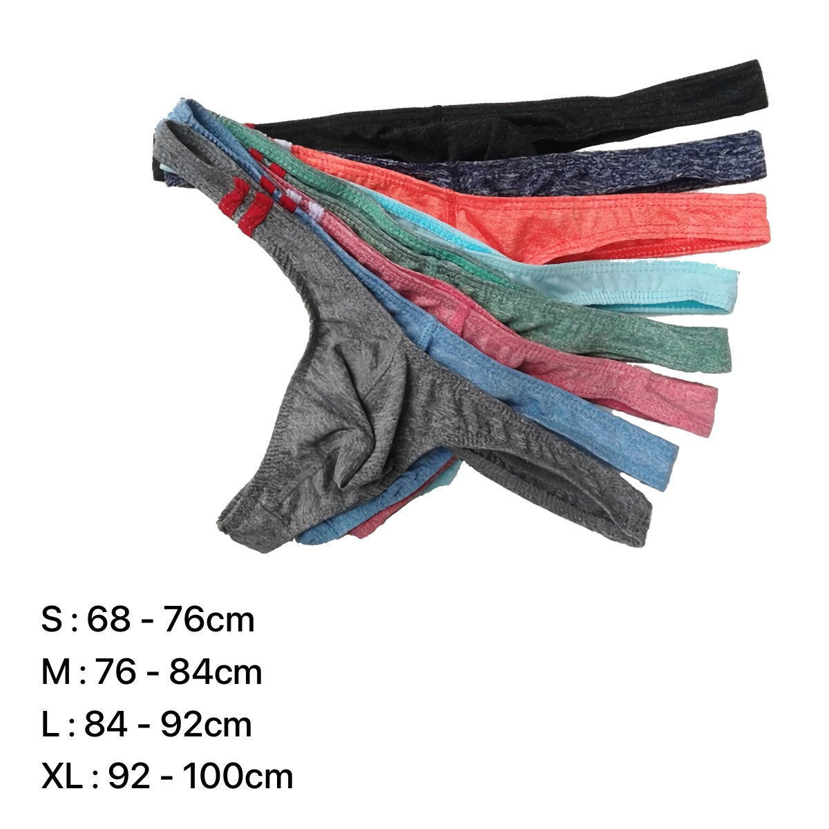 Dimensions et coloris du string sport CITY.STRIPE pour homme