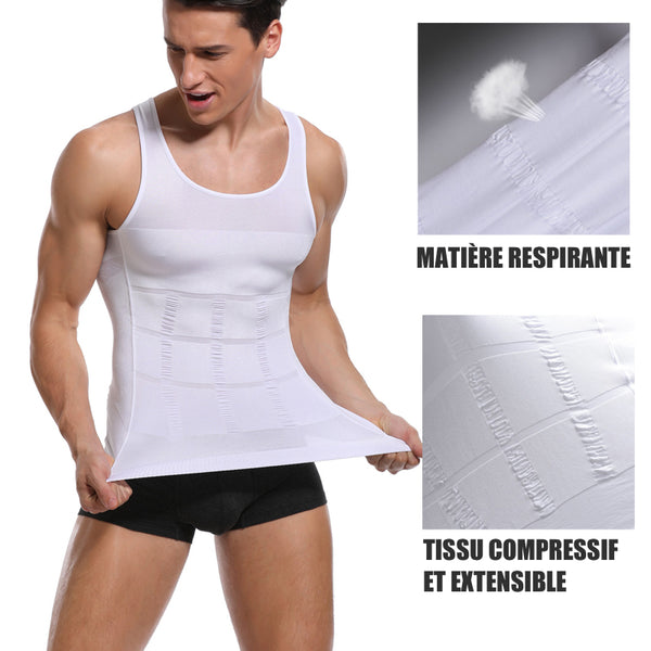 Débardeur minceur de compression FLEX.SHAPER homme