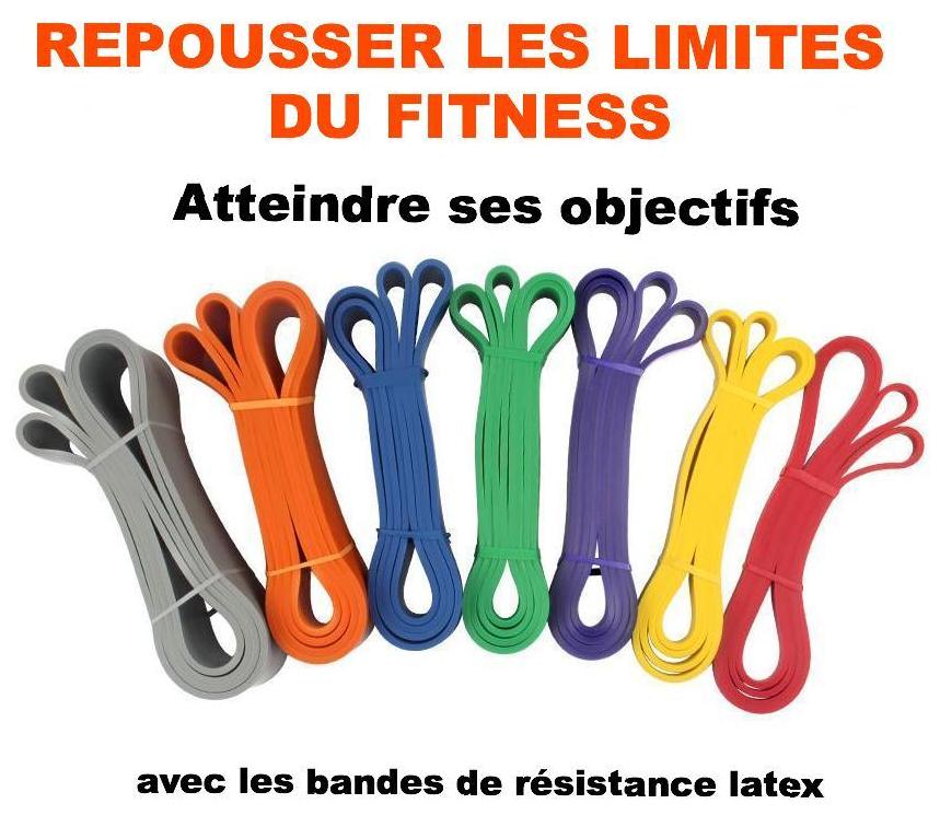 toutes les bandes de résistance de 2 à 104kg latex pour crossfit, musculation , yoga, fitness