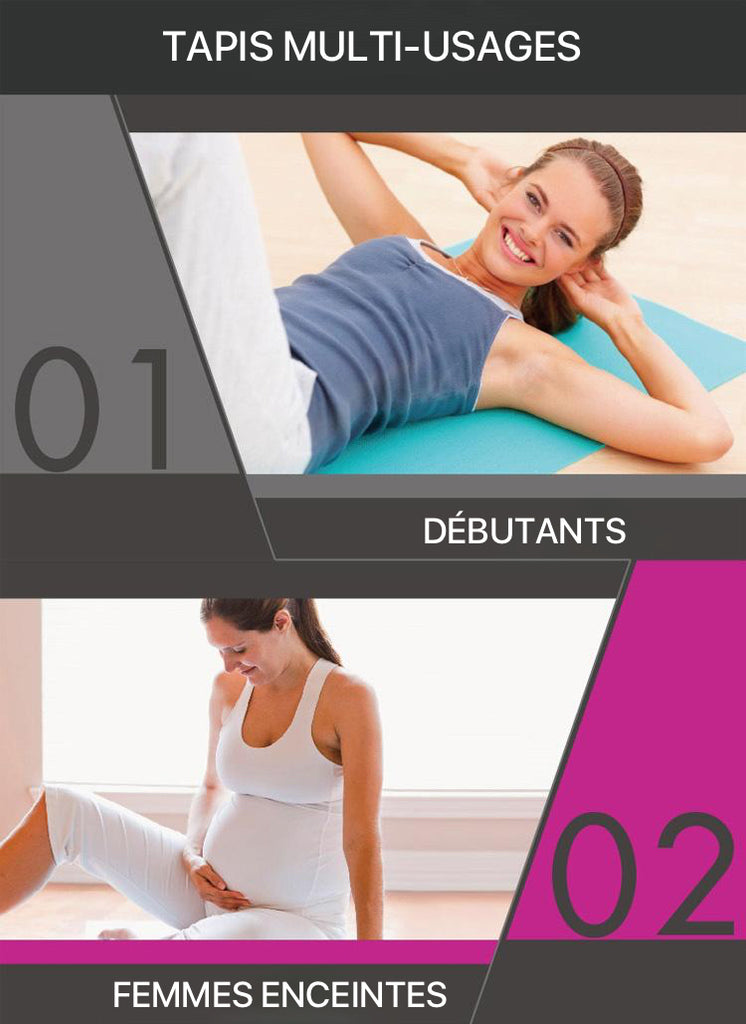 Tapis de gym pour débutants et femmes enceintes.