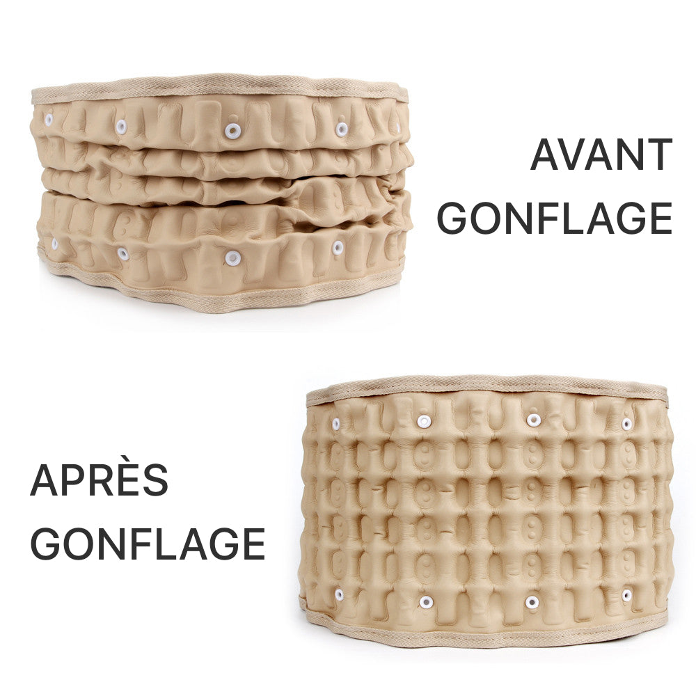 Ceinture gonflable SPINAL.AIR de soutien lombaire avec effet massant