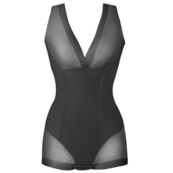 Body minceur noir SLIM.SHAPER femme utile après une grossesse ou une perte de poids rapide