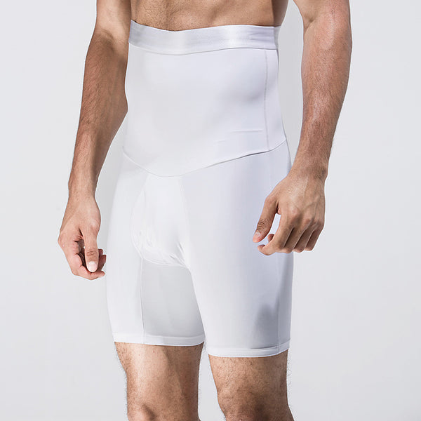 Short minceur de compression blanc FLEX.SHAPER homme pour un effet amincisant