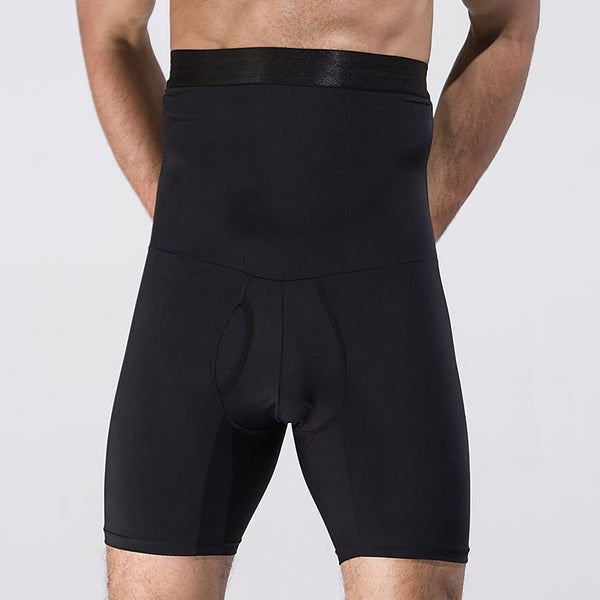 Short minceur de compression noir FLEX.SHAPER homme pour un aspect gainant pour retrouver une silhouette affinée