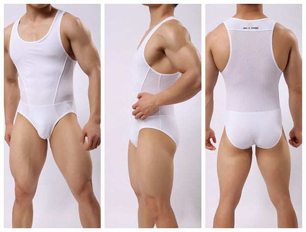 Body minceur blanc FLEX.SHAPER homme pour aider à maintenir les tissus adipeux