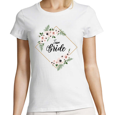 Flower EVJF La Mariee Women T-shirts 2023 Team Bride To Be Squad