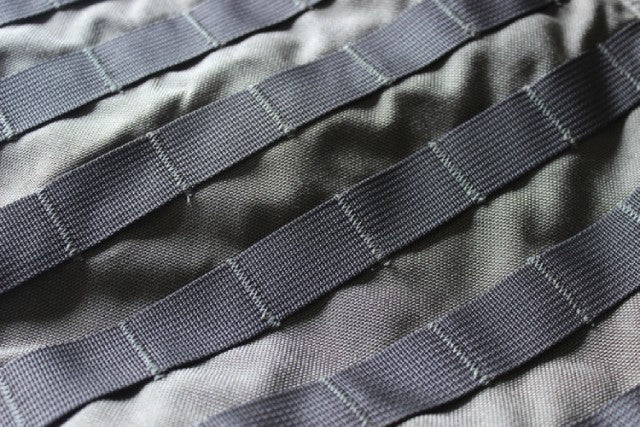 Close up of MOLLE webbing