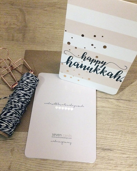 Modern Hanukkah Card