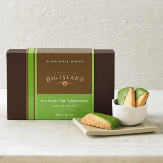 Matcha Dipped Macadamia shortbread cookie