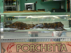 Porchetta panini - roasted pork sandwiches - are a delicious Italian treat