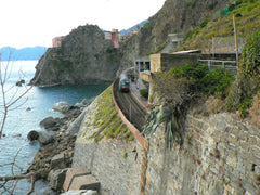 A train links the five towns of Cinque Terre
