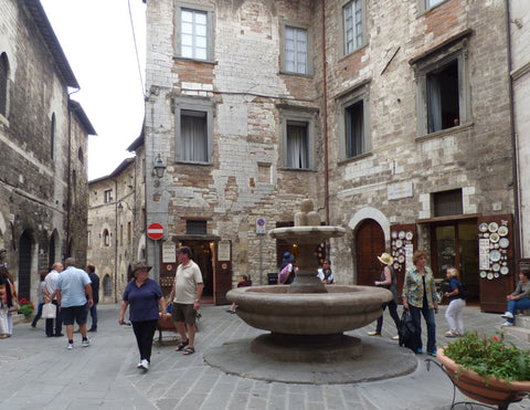 Fountain of the madmen in Gubbio
