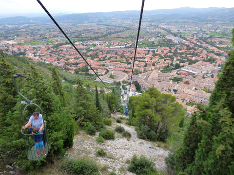 View from the funivia in Gubbio