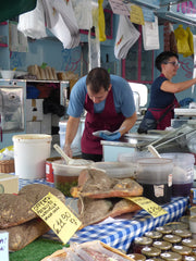 Local products at an Italian market