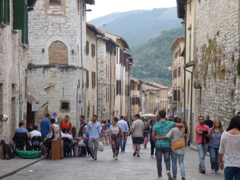 A street in Gubbio, Umbria