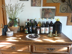 Range of wine on the dresser at Paradiso